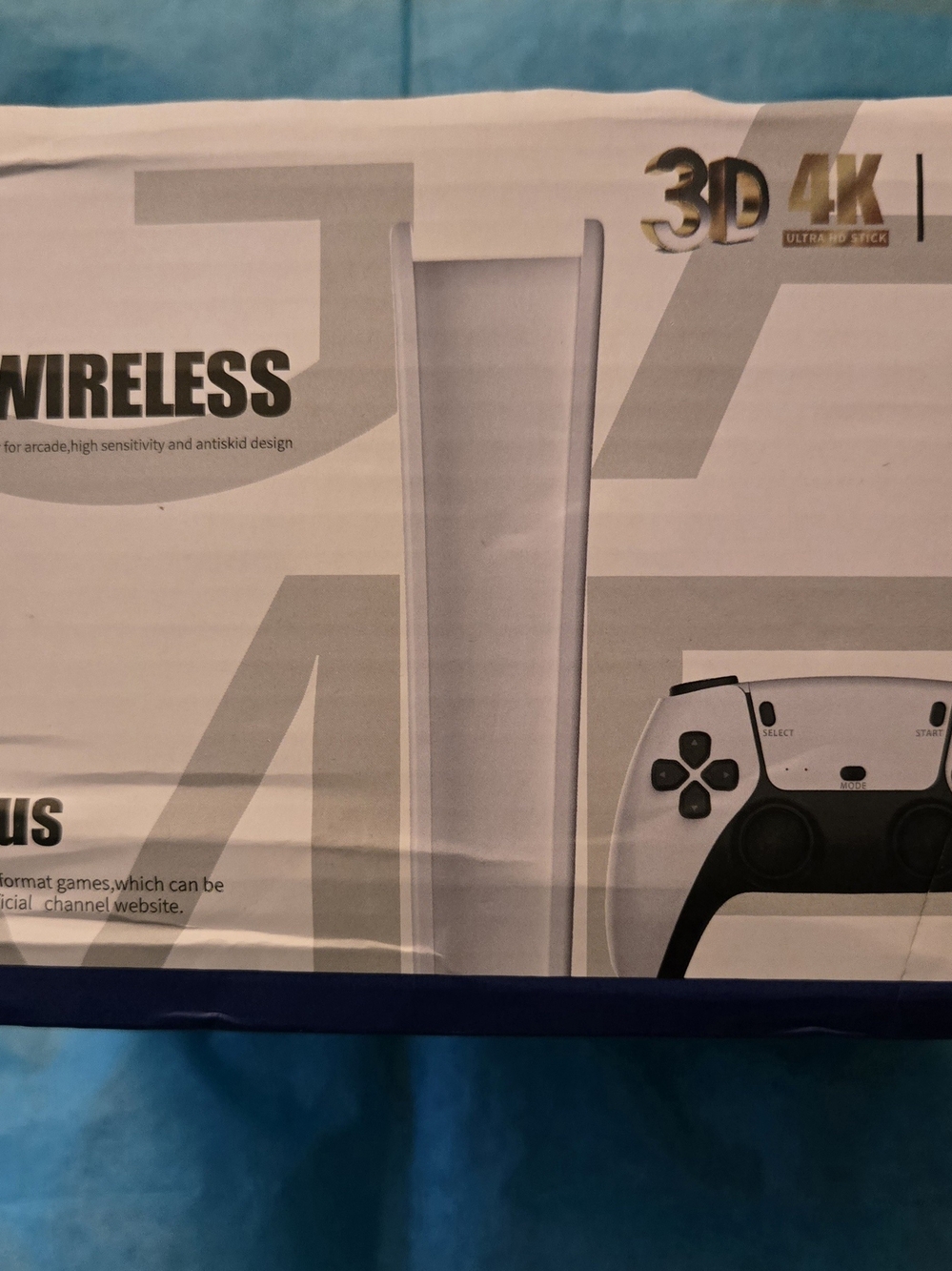 BN Game Console In White & Black. Comes W/ 2 Controllers. Pre-installed Games.